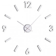 Nalepovacie nástenné hodiny JVD HB11 brúsený hliník 60cm Nalepovacie nástenné hodiny JVD HB11 brúsený hliník 60cm