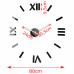 3D Nalepovacie hodiny DIY ADMIRABLE Sweep z5400C black, 80cm