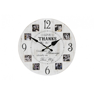 Nástenné hodiny Vintage Thanks,  Wur0240, 40cm