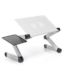 Viacpolohový stolík na notebook InnovaGoods 3206, biela