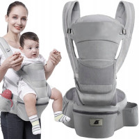 Detský nosič ergonomický od 0-25 kg sivý, Iso 18272 Detský nosič ergonomický od 0-25 kg sivý, Iso 18272