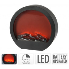 Elektrický krb s LED plameňmi Uni 4768, 34 x 33 cm