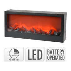Elektrický krb s LED plameňmi Uni 4770, 45 x 20 cm Elektrický krb s LED plameňmi Uni 4770, 45 x 20 cm