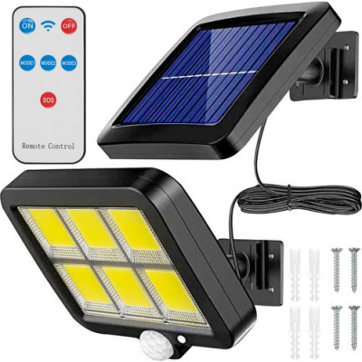 Solárne vonkajšie 120 LED osvetlenie s pohybovým senzorom ISO19892 Solárne vonkajšie 120 LED osvetlenie s pohybovým senzorom ISO19892