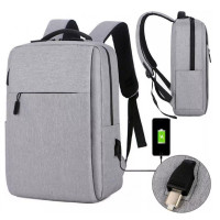 Športový batoh na notebook USB sivý, Carles PL154SZ Športový batoh na notebook USB sivý, Carles PL154SZ