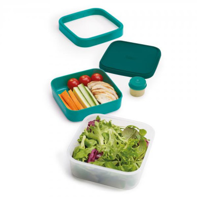 Salad box JOSEPH JOSEPH GoEat, 400/700/20 ml, modrozelený Salad box JOSEPH JOSEPH GoEat, 400/700/20 ml, modrozelený