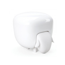 Ovečka so zásuvkou a dózou Qualy Sheepshape Container, biela ovečka / biela dóza Ovečka so zásuvkou a dózou Qualy Sheepshape Container, biela ovečka / biela dóza