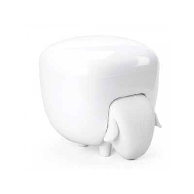 Ovečka so zásuvkou a dózou Qualy Sheepshape Container, biela ovečka / biela dóza Ovečka so zásuvkou a dózou Qualy Sheepshape Container, biela ovečka / biela dóza