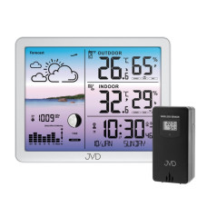 Rádiom riadená meteorologická stanica JVD RB3566.2 (biela) Rádiom riadená meteorologická stanica JVD RB3566.2 (biela)