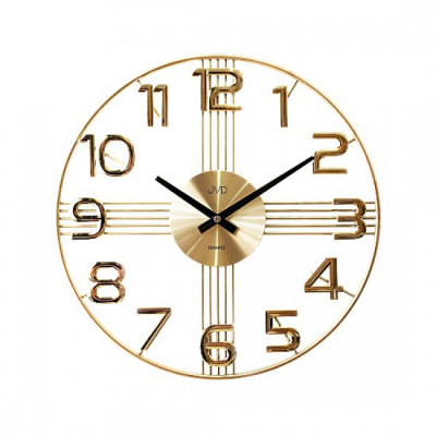 Dizajnové nástenné hodiny JVD HT051.2, gold 40cm Dizajnové nástenné hodiny JVD HT051.2, gold 40cm