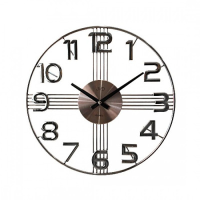 Dizajnové nástenné hodiny JVD HT051.4, antracit 40cm Dizajnové nástenné hodiny JVD HT051.4, antracit 40cm