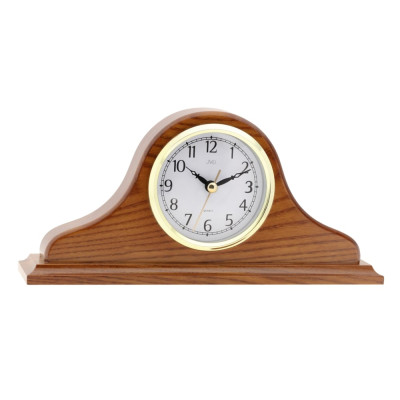 Drevené stolné hodiny JVD HS2007.2 „napoleónky“, svetlé drevo, 25 cm