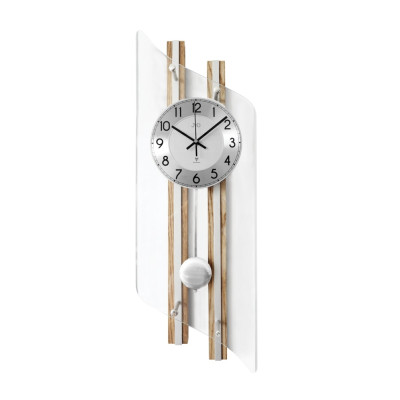 Rádiom riadené kyvadlové sklenené hodiny JVD NR22029/78, 70cm Rádiom riadené kyvadlové sklenené hodiny JVD NR22029/78, 70cm