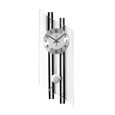 Rádiom riadené kyvadlové sklenené hodiny JVD NR22029/98, 70cm Rádiom riadené kyvadlové sklenené hodiny JVD NR22029/98, 70cm