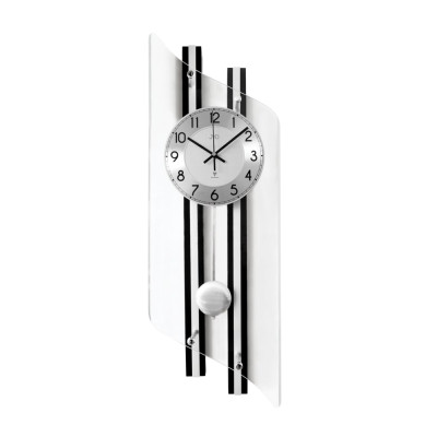 Rádiom riadené kyvadlové sklenené hodiny JVD NR22029/98, 70cm Rádiom riadené kyvadlové sklenené hodiny JVD NR22029/98, 70cm