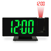 Digitálny sieťový budík JVD SB3618.1 s projekciou času – zelené LED, teplomer