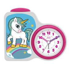 Detský netikajúci tichý sweep budík JVD SRP163.2, jednorožec Detský netikajúci tichý sweep budík JVD SRP163.2, jednorožec