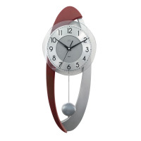 Kyvadlové nástenné hodiny JVD NS11004/23, 59 cm - moderné sklo a drevo Kyvadlové nástenné hodiny JVD NS11004/23, 59 cm - moderné sklo a drevo