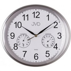 Moderné nástenné hodiny JVD HTP64.2 s tichým chodom, teplomerom a vlhkomerom, 30cm Moderné nástenné hodiny JVD HTP64.2 s tichým chodom, teplomerom a vlhkomerom, 30cm