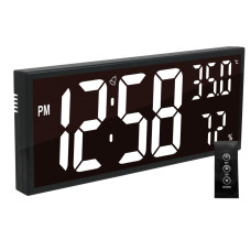 Digitálne hodiny JVD DH309.1 – LED, ovládač, teplomer (41 cm)