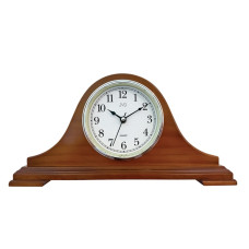 Drevené stolové hodiny JVD HS3290/11 (38 cm) – orech, tichý chod sweep