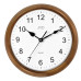 Moderné strieborné nástenné hodiny JVD NS8052/11 s tichým sweep chodom, 34 cm