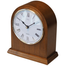 Stolové hodiny JVD HS15.2 – hnedé, drevené puzdro (21 cm)
