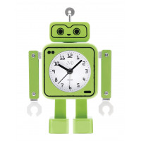 Hravý detský budík JVD robot SRP2305.1 s tichým chodom bez tikania Hravý detský budík JVD robot SRP2305.1 s tichým chodom bez tikania