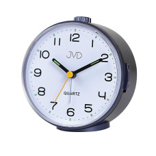 Tichý budík JVD SRP1050.1 modrý 11 cm so snooze a podsvietením Tichý budík JVD SRP1050.1 modrý 11 cm so snooze a podsvietením