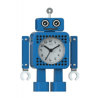 Tichý netikajúcí detský budík JVD ROBOT SRP2304.1, 16cm