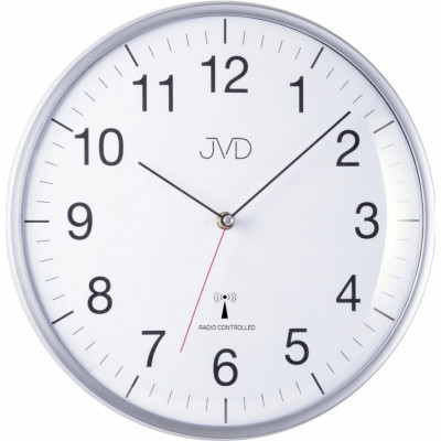 Presné rádiom riadené nástenné hodiny JVD RH16.1 – strieborné, DCF, 33 cm Presné rádiom riadené nástenné hodiny JVD RH16.1 – strieborné, DCF, 33 cm
