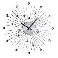 Dizajnové nástenné hodiny JVD HT071.1 Antracit 49cm