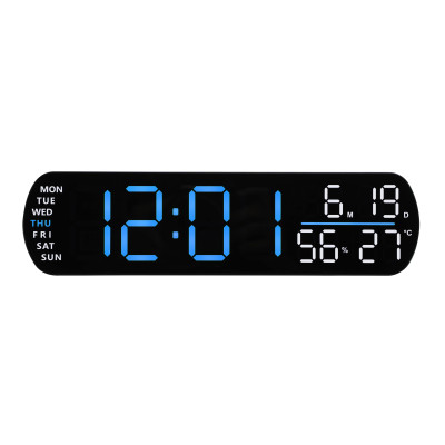 Veľký digitálny budík JVD SB5512.1 – modrý LED displej, teplomer, 26 cm Veľký digitálny budík JVD SB5512.1 – modrý LED displej, teplomer, 26 cm