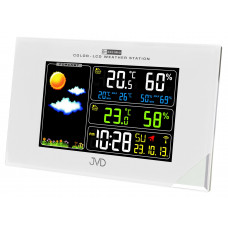 Rádiom riadená meteorologická stanica JVD strieborná RB9197.2, 20cm Rádiom riadená meteorologická stanica JVD strieborná RB9197.2, 20cm