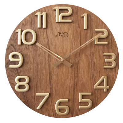 Nástenné hodiny drevené JVD HT97.5, 40cm