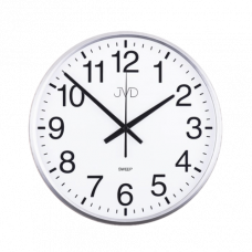 Nástenné hodiny JVD HP684.1 strieborné, sweep, 31cm