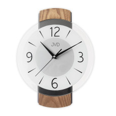 Drevené sklenené tiché hodiny JVD NS22018/78, 35cm Drevené sklenené tiché hodiny JVD NS22018/78, 35cm
