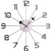 Dizajnové nástenné hodiny JVD HT072.1, antracit, 49cm