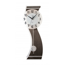 Kyvadlové hodiny JVD NS22012/23 – drevo, kov, tichý chod (64 cm)