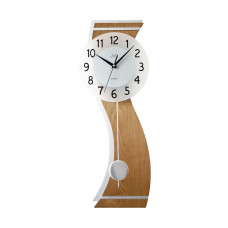 Moderné kyvadlové nástenné hodiny JVD NS22012/78 (65 cm) – drevo a kov, tichý chod Moderné kyvadlové nástenné hodiny JVD NS22012/78 (65 cm) – drevo a kov, tichý chod