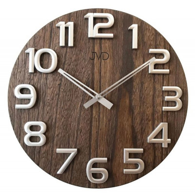 Nástenné hodiny drevené JVD HT97.3, 40cm Nástenné hodiny drevené JVD HT97.3, 40cm