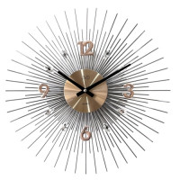 Nástenné dekoračné hodiny JVD HT114.2, 45cm strieborná