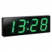 Nástenné digitálne LED hodiny JVD DH1.3 (51 cm) | Zelené číslice