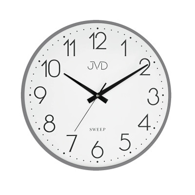 Moderné kovové hodiny JVD HK4129.3 s tichým chodom, 35 cm Moderné kovové hodiny JVD HK4129.3 s tichým chodom, 35 cm
