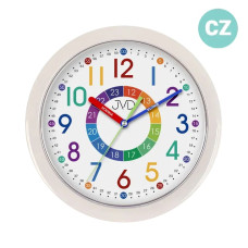 Detské nástenné hodiny JVD HP612.D13 (25 cm) – so slovenským popisom, tichý chod Detské nástenné hodiny JVD HP612.D13 (25 cm) – so slovenským popisom, tichý chod