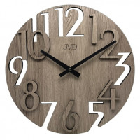 Nástenné hodiny JVD HT113.1, 40cm hnedosivá