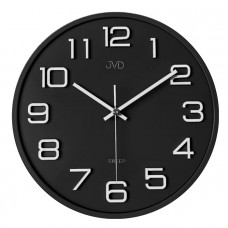 Nástenné hodiny JVD HX2472.10 – čierne, tichý chod (31 cm)