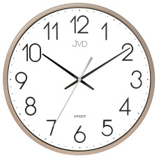Elegantné nástenné hodiny JVD HX8016.2 s plynulým chodom – hnedé, 30 cm Elegantné nástenné hodiny JVD HX8016.2 s plynulým chodom – hnedé, 30 cm