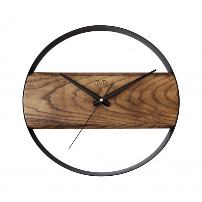 Dizajnové hodiny JVD NS22007/78 – kombinácia dreva a kovu (35 cm) Dizajnové hodiny JVD NS22007/78 – kombinácia dreva a kovu (35 cm)