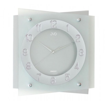 Nástenné hodiny JVD NS29104.1 strieborná 33cm